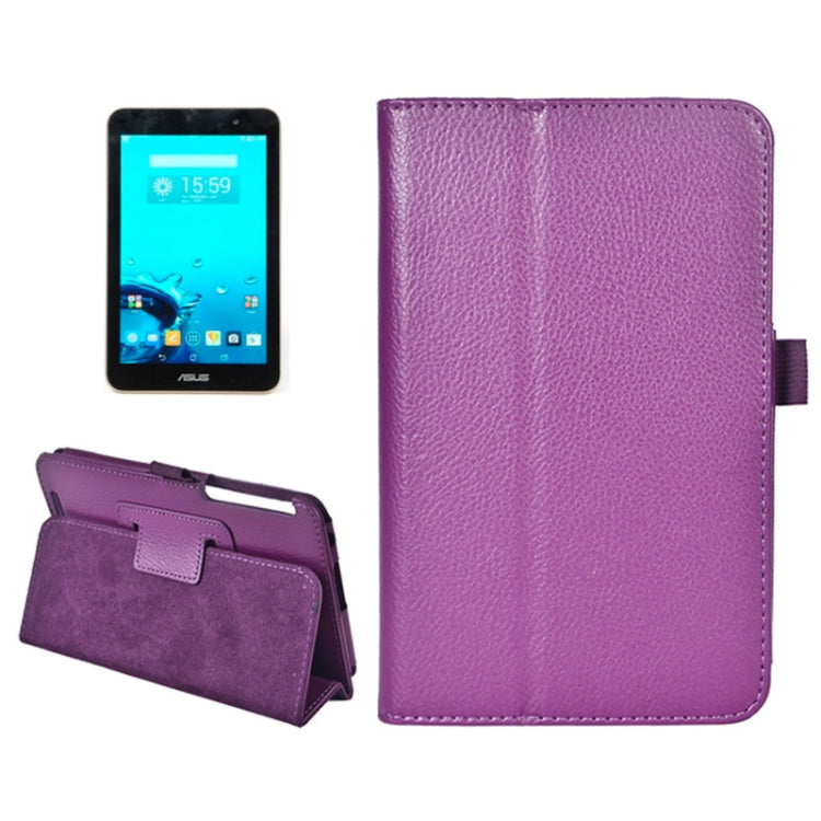 Litchi Texture Horizontal Flip Leather Case with Holder for ASUS MeMo Pad 7 ME176C
