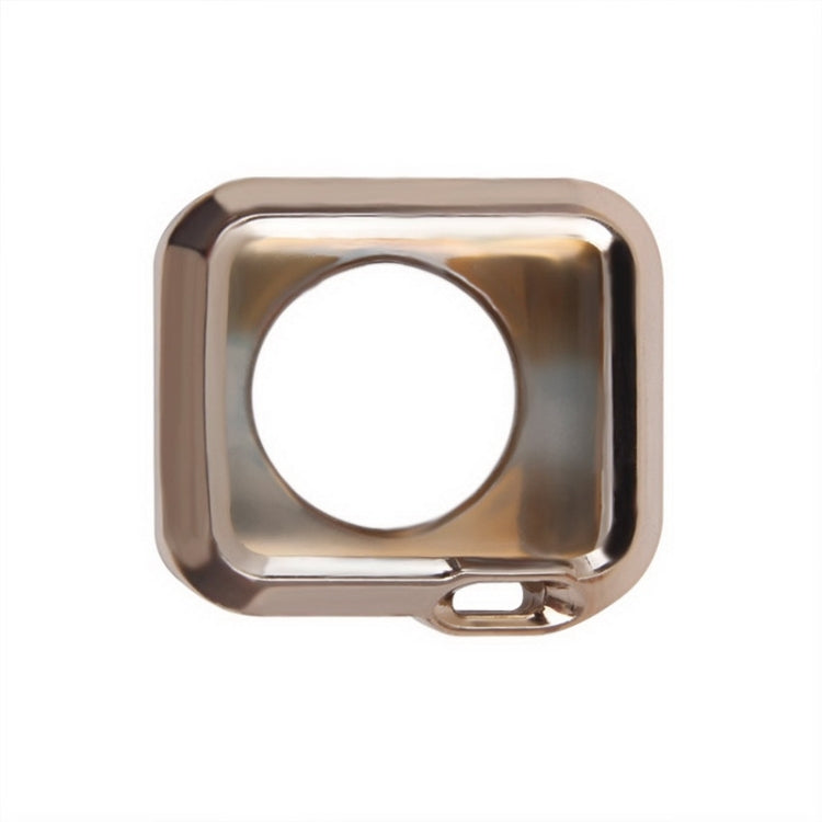 For Apple Watch 38mm Plating TPU Protective Case(Rose Gold)