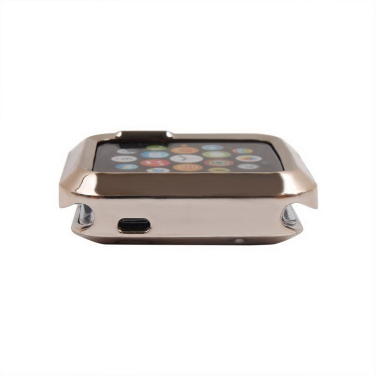 For Apple Watch 38mm Plating TPU Protective Case(Rose Gold)