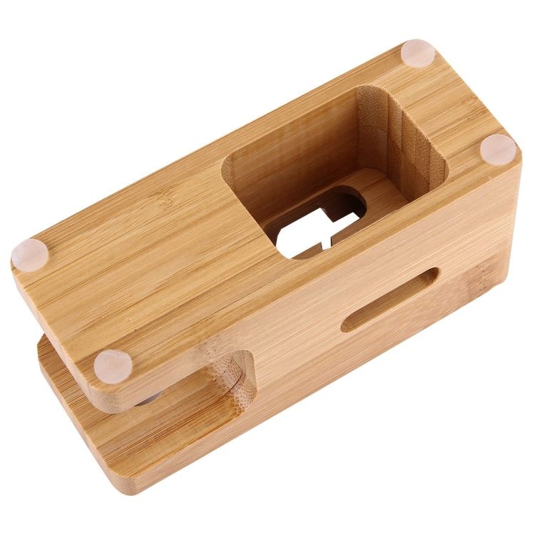 Bamboo Wooden Charger Holder for Apple Watch 38mm & 42mm / iPhone 7 & 7 Plus / iPhone 6 & 6 Plus / iPhone 5 & 5S & 5C