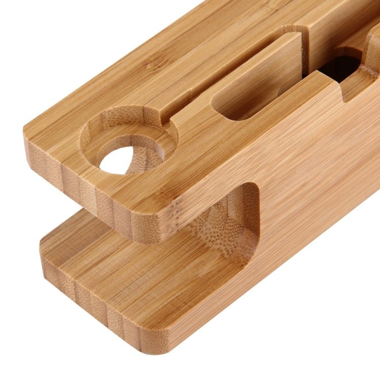 Bamboo Wooden Charger Holder for Apple Watch 38mm & 42mm / iPhone 7 & 7 Plus / iPhone 6 & 6 Plus / iPhone 5 & 5S & 5C