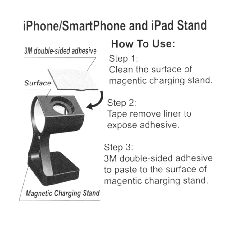 Plastic Charger Holder for Apple Watch 38mm & 42mm, Stand for iPhone 6s & 6s Plus, iPhone 6 & 6 Plus, iPhone 5 & 5S, Galaxy S6 / S5, HTC, Nokia, Sony