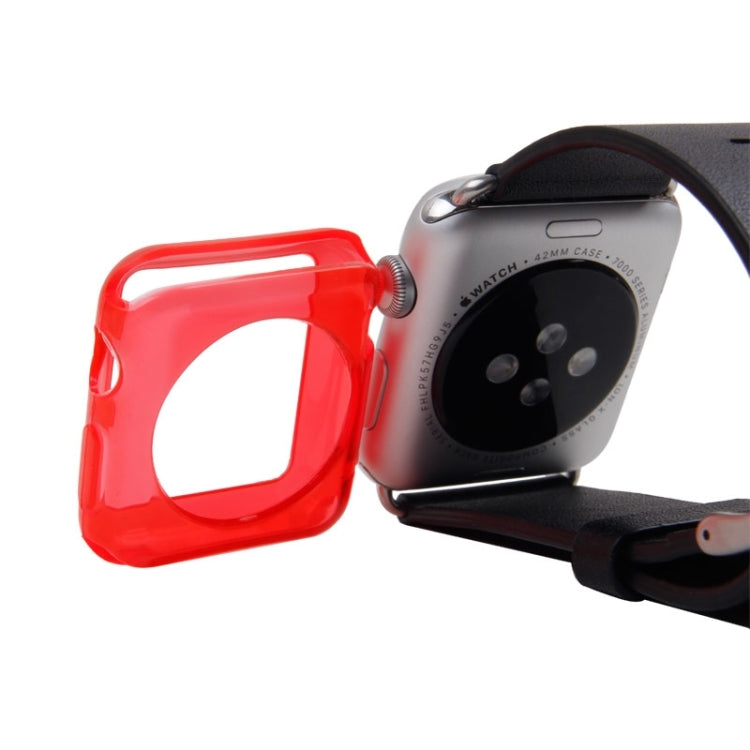 For Apple Watch 38mm Transparent TPU Protective Case