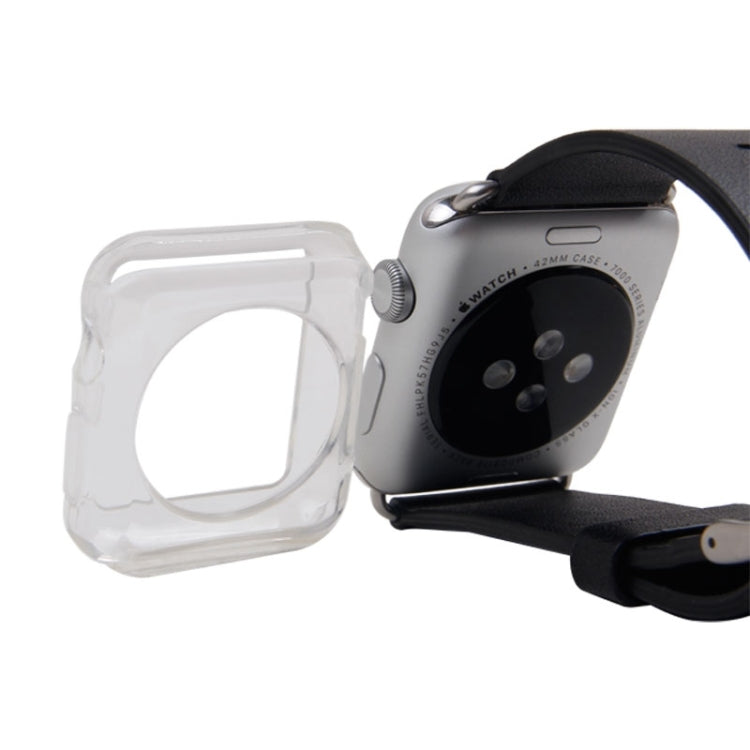 For Apple Watch 38mm Transparent TPU Protective Case