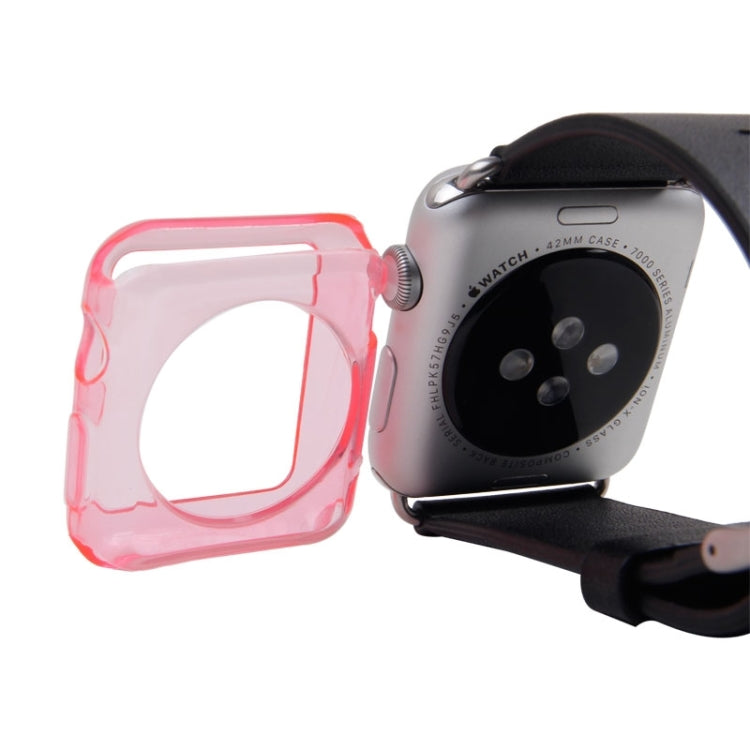 For Apple Watch 42mm Transparent TPU Protective Case