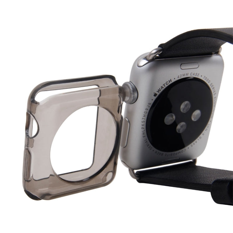 For Apple Watch 42mm Transparent TPU Protective Case
