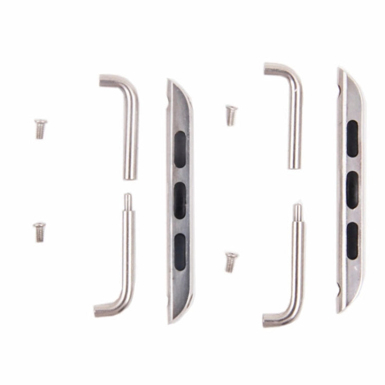 For Apple Watch 42 / 44 / 45mm Metal Strap Connector Metal Buckle, Pair