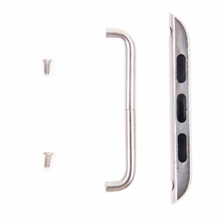 For Apple Watch 42 / 44 / 45mm Metal Strap Connector Metal Buckle, Pair