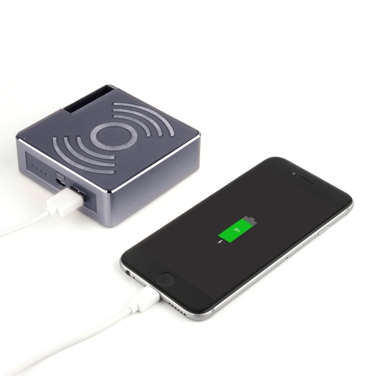 Metal Holder for Apple Watch 38mm & 42mm with Wireless Charger & Power Bank, Wireless Charger for Galaxy S6 / S6 edge / S6 edge Plus / Note 5, Apple Watch Charging Cable Not Included