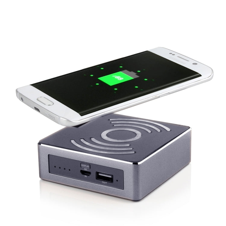 Metal Holder for Apple Watch 38mm & 42mm with Wireless Charger & Power Bank, Wireless Charger for Galaxy S6 / S6 edge / S6 edge Plus / Note 5, Apple Watch Charging Cable Not Included