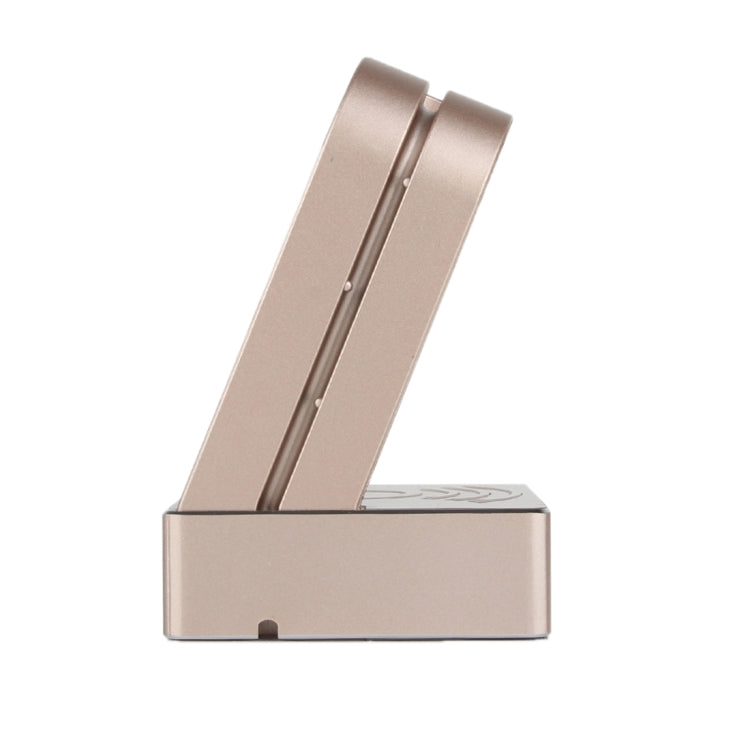 Metal Holder for Apple Watch 38mm & 42mm with Wireless Charger & Power Bank, Wireless Charger for Galaxy S6 / S6 edge / S6 edge Plus / Note 5, Apple Watch Charging Cable Not Included