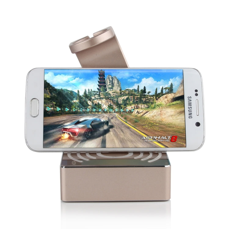 Metal Holder for Apple Watch 38mm & 42mm with Wireless Charger & Power Bank, Wireless Charger for Galaxy S6 / S6 edge / S6 edge Plus / Note 5, Apple Watch Charging Cable Not Included