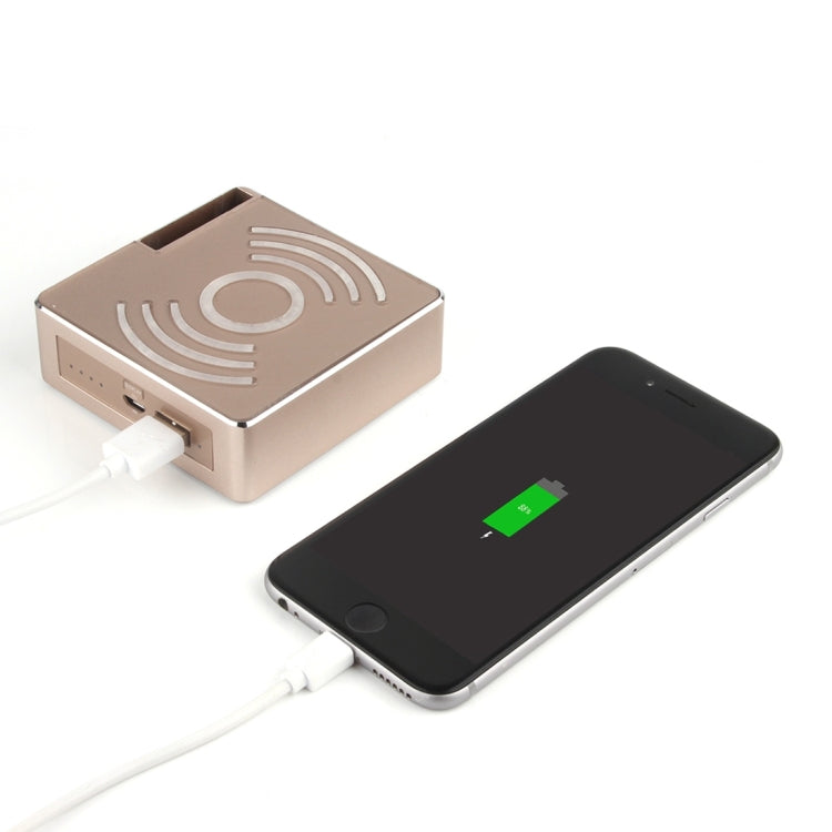 Metal Holder for Apple Watch 38mm & 42mm with Wireless Charger & Power Bank, Wireless Charger for Galaxy S6 / S6 edge / S6 edge Plus / Note 5, Apple Watch Charging Cable Not Included