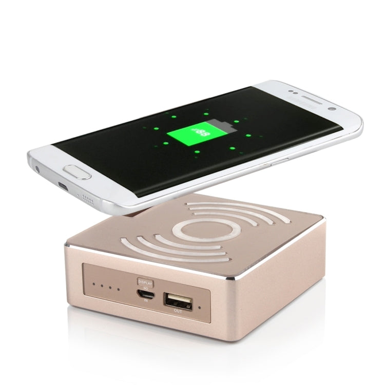 Metal Holder for Apple Watch 38mm & 42mm with Wireless Charger & Power Bank, Wireless Charger for Galaxy S6 / S6 edge / S6 edge Plus / Note 5, Apple Watch Charging Cable Not Included