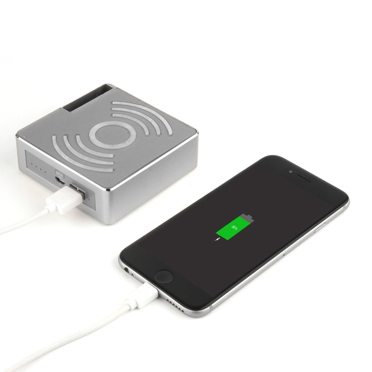 Metal Holder for Apple Watch 38mm & 42mm with Wireless Charger & Power Bank, Wireless Charger for Galaxy S6 / S6 edge / S6 edge Plus / Note 5, Apple Watch Charging Cable Not Included