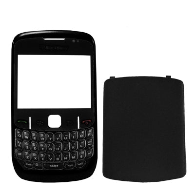 4 in 1 (Mirror + Keyboard + Frame + Battery Cover) for BlackBerry 8520(Black)