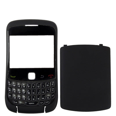 4 in 1 (Mirror + Keyboard + Frame + Battery Cover) for BlackBerry 9300,(Black)