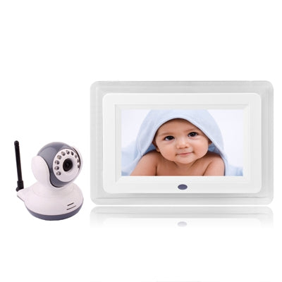 7 inch Digital LCD Baby Monitor Kit, Support Night Camera, AV OUT(White)