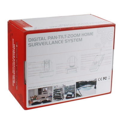 2.4GHz Digital Wireless Pan-Tilt-Zoom Camera and 2.4 inch TFT Screen Receiver Surveillance System (SR-8229JE)(Black)