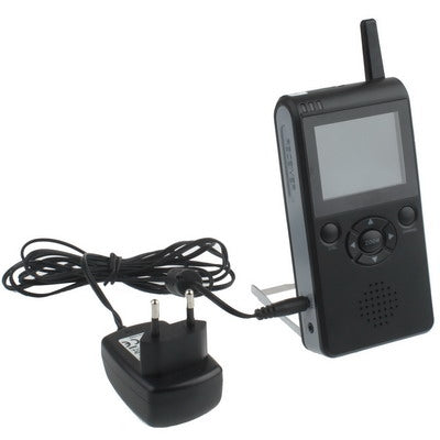 2.4GHz Digital Wireless Pan-Tilt-Zoom Camera and 2.4 inch TFT Screen Receiver Surveillance System (SR-8229JE)(Black)