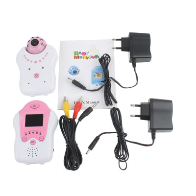 2.4GHz Wireless Baby Monitor with 1.5 inch LCD Display / Night Vision, Built-in Rechargeable Li-battery(Pink)