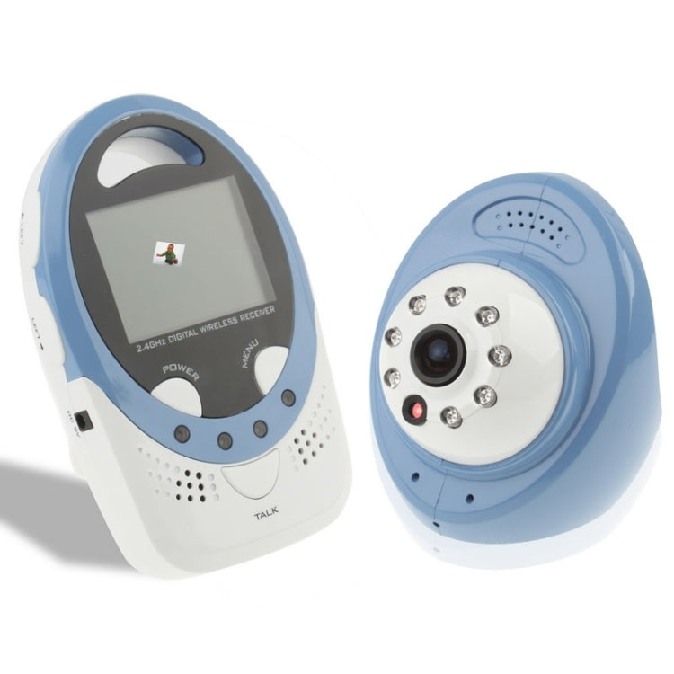 2.4 inch LCD Wireless Digital Baby Monitor with Two-Way Speakers Night Working Version , Transmit distance: 200m(Blue)