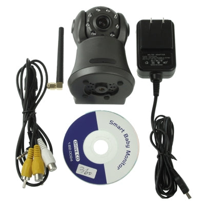 WIFI 802.11b/g Smart Baby Monitor with IR Night Vision, Support Motion Detection Function, Images Can Be Viewed on Mobile Devices over WLAN(Grey)