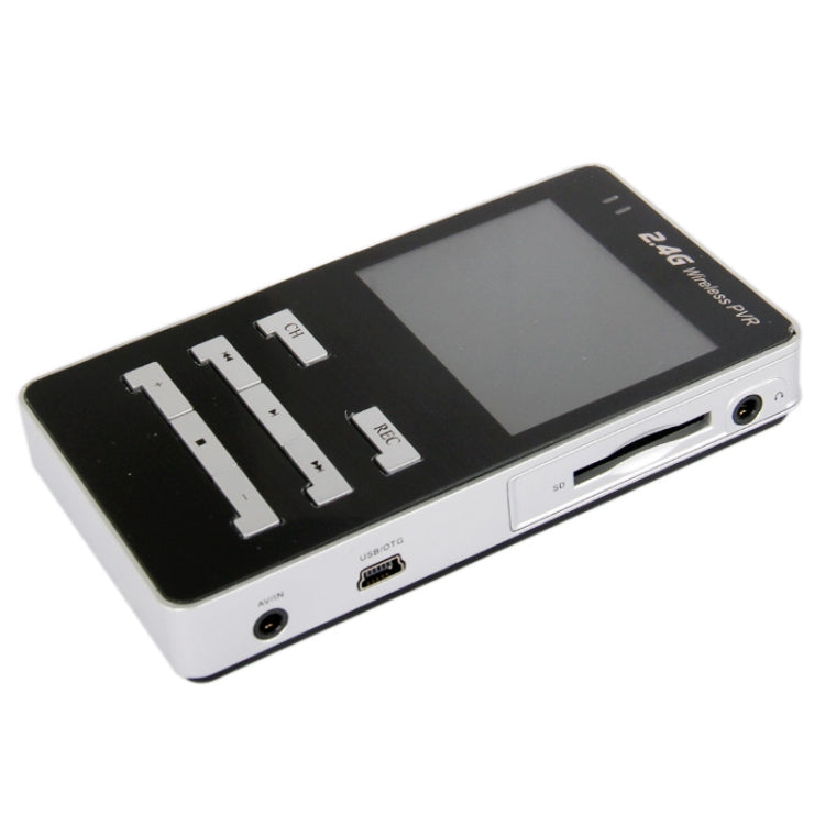 2.4GHz 2.5 inch TFT LCD 1/3 CMOS Wireless Camera Digital Recorder(Black)