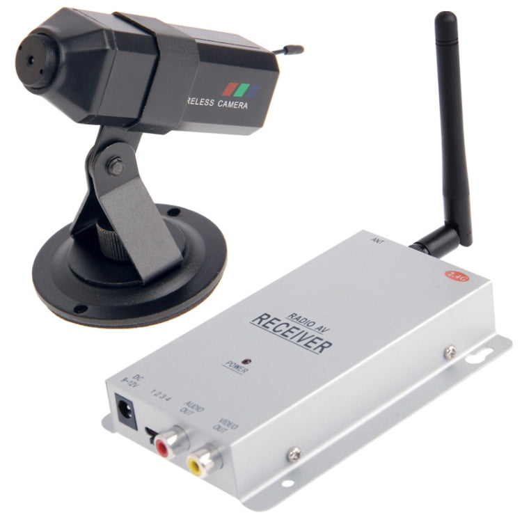 2.4GHz Wireless Camera and Receiver, Wireless Surveillance System, Support 4 camera