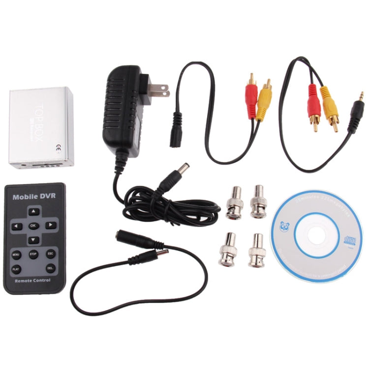 HD Mini 1 Channel DVR Top Box MPEG-4 Video Recorder with Remote Control, Support SD Card (JBA-203)
