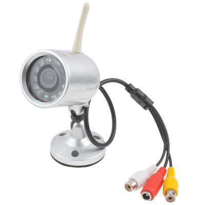 Wireless Security System 4Ch Network DVR W/4 IR Cameras, Night Vision Distance: 10m(Silver)