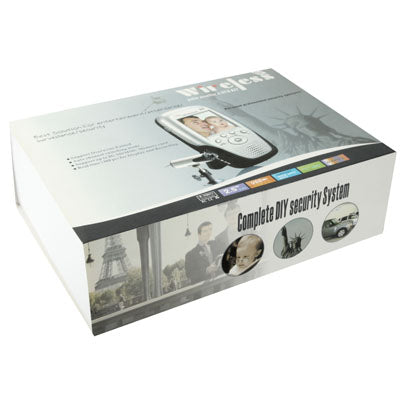 2.4GHz Wireless 4 Channels Digital Video Recorder Monitor DVR Camera Kit, 2.5 inch Screen, Support SD Card & Night Vision