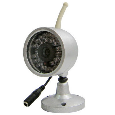 2.4Ghz Wireless CMOS Camera with 30 IR Led and Audio(Sliver)