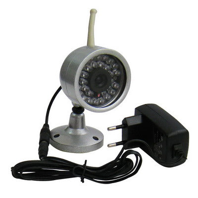 2.4Ghz Wireless CMOS Camera with 30 IR Led and Audio(Sliver)
