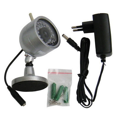 2.4Ghz Wireless CMOS Camera with 30 IR Led and Audio(Sliver)