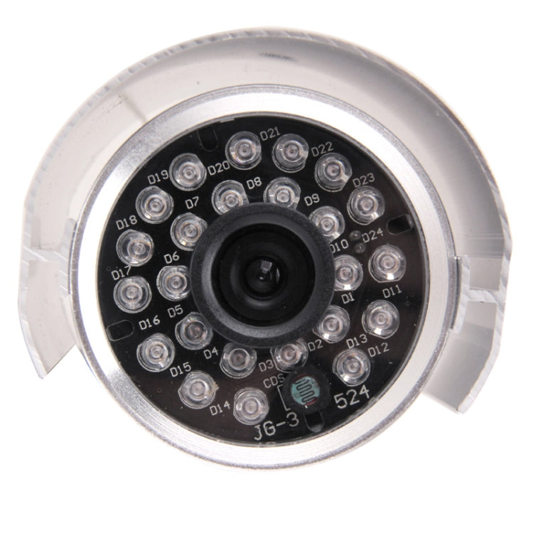1.2G Wireless Receiver and Waterproof Infrared Digital CCD Video Camera 24 LED, with 360 Degree Rotatable Metal Holder