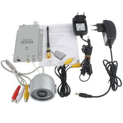 30 LED Wireless Color Security CCTV Camera + Receiver(Silver)