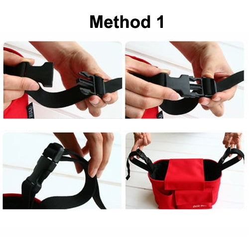 Multifunctional Nappy Bag / Mother Shoulder Bags Baby Carriage Bag(Red)