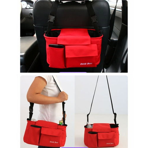 Multifunctional Nappy Bag / Mother Shoulder Bags Baby Carriage Bag(Red)