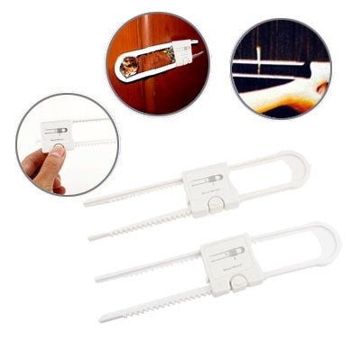 Baby Safety Cabinet Wardrobe Lock (2pcs in one packaging, the price is for 2pcs)(White)