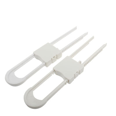 Baby Safety Cabinet Wardrobe Lock (2pcs in one packaging, the price is for 2pcs)(White)