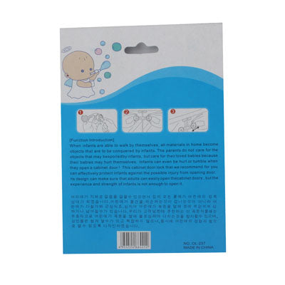 2x Cabinet Door Drawers Bendy Baby Safety Lock Latch(Blue)