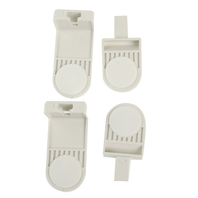 2x Door Fridge Drawers Cabinet Safety Lock(White)