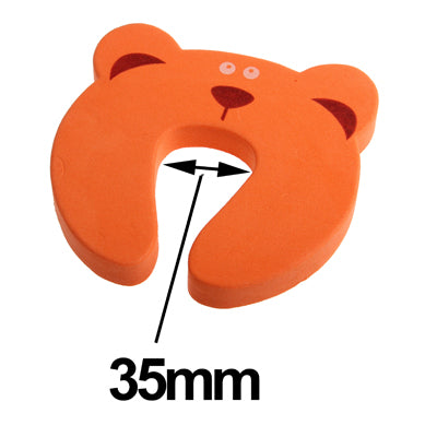 Cartoon Child Safety Gate Card / EVA Door Stopper(Orange)