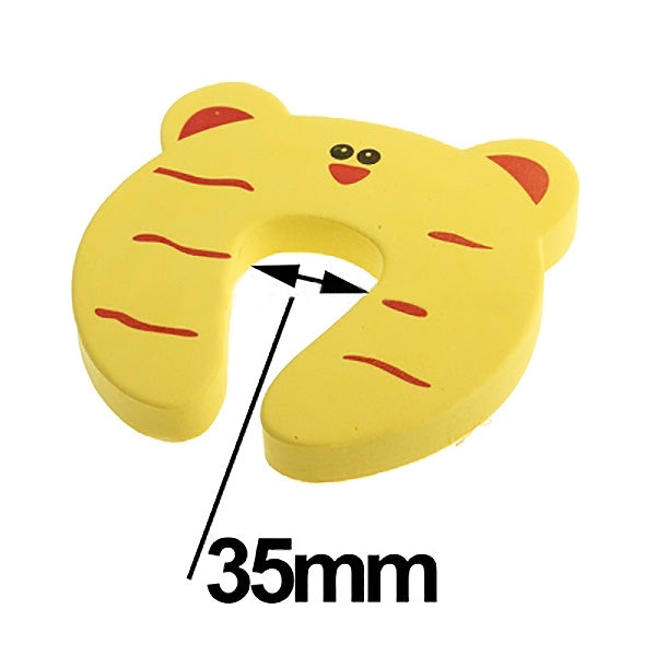 Cartoon Child Safety Gate Card / EVA Door Stopper(Yellow)