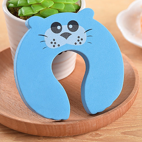 Cartoon Child Safety Gate Card / EVA Door Stopper(Baby Blue)