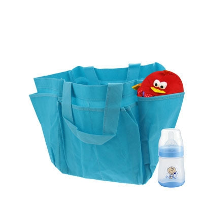 Non-Woven Fabric Mommy Diaper Hand Bag with 6 Outside Pockets