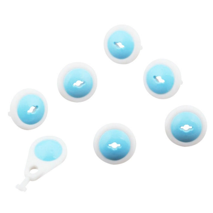 6 x Electrical Security Socket Lock Keep Baby Children Kids Safe for 2 Plug Sockets(Baby Blue)