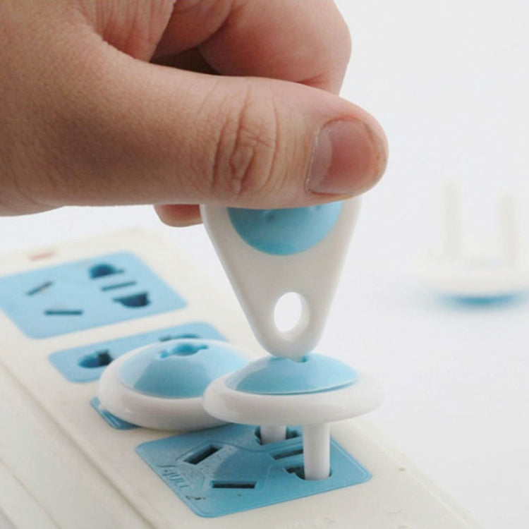 6 x Electrical Security Socket Lock Keep Baby Children Kids Safe for 2 Plug Sockets(Baby Blue)