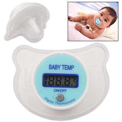 LCD Digital Infant Baby Temperature Nipple Thermometer(Blue)